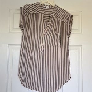 Pleione striped short-sleeve tunic